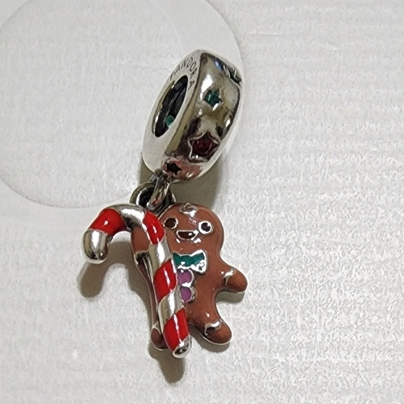 Pandora Gingerbread Man Dangle Charm - Picture 3 of 7